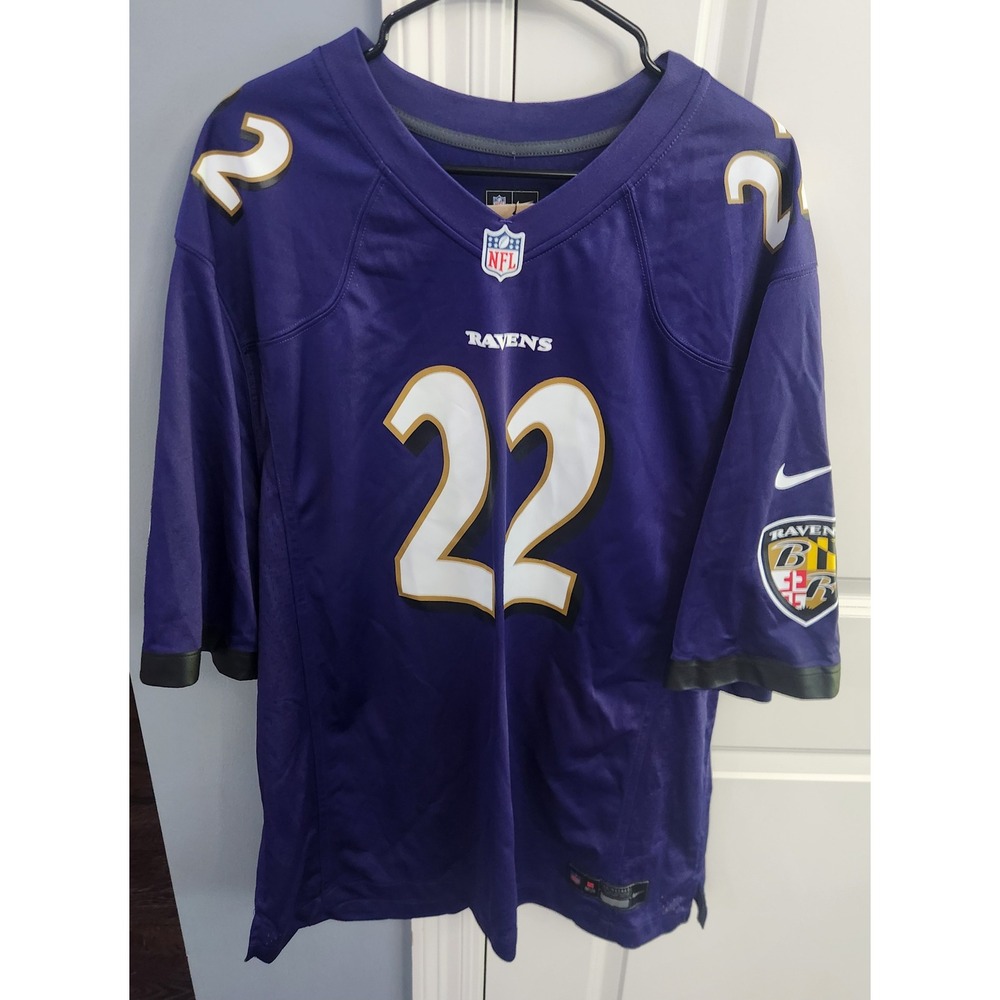 Nike Baltimore Ravens Derrick Henry 22 Purple Game Jersey Mens XXL 67NM-BLGH-8GF